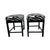 Pair of Contemporary Black Lacquer Benches With Animal Print Upholstery & Nailhead Trim For Sale - Image 4 of 7
