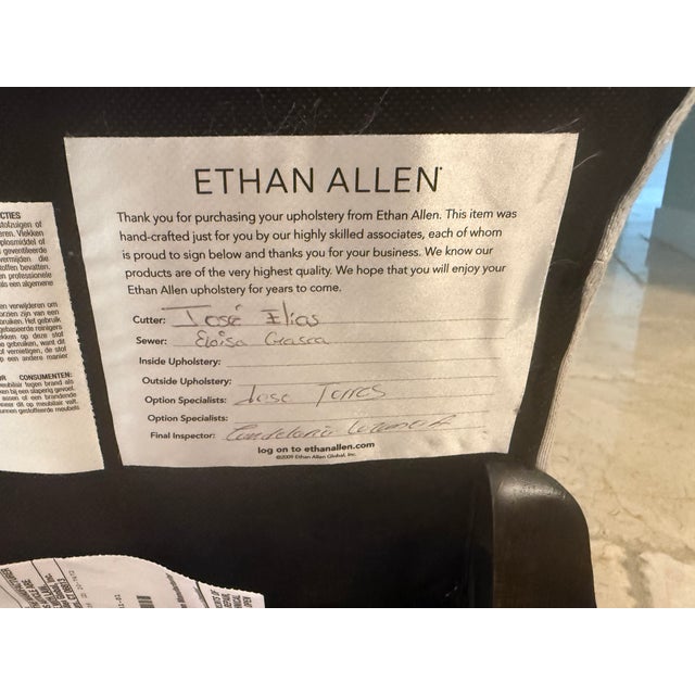 Brown Ethan Allen Jayden Host Chairs For Sale - Image 8 of 9