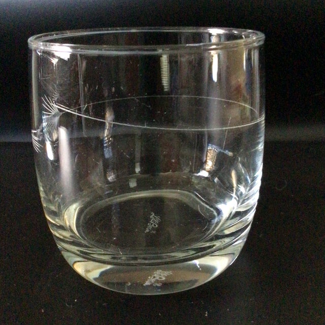 Rolf Glass L.L.Bean Fishing Fly Etched Cocktail Glasses-Set of 2 For Sale In Sacramento - Image 6 of 12