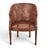 Wood Louis XVI Carved Oak & Cane Barrel-Back Armchairs With Leopard Upholstery-Set of 6 For Sale - Image 7 of 13