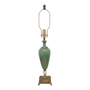 1930s Cassidy and Co. Art Deco Style Verdigris Bronze Table Lamp