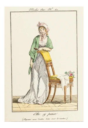 Elle y Pense - From Modes et Manières du jour à Paris à la fin du 18e siècle\. Early 19th Century