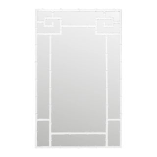 Matthew Izzo Home Tessa High Gloss White Lacquer Wall Mirror For Sale