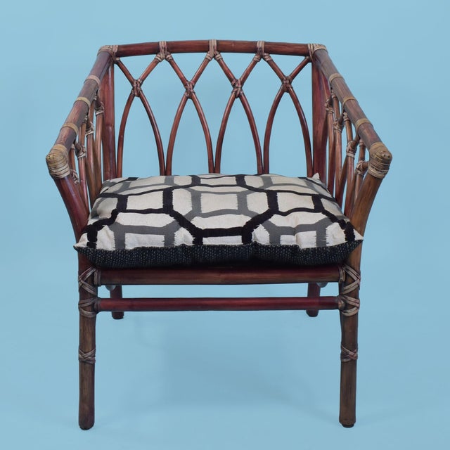 McGuire Organic Lounge Chair in nice as found VINTAGE condition. There are minor scuffs, scrapes and wear to the as found...