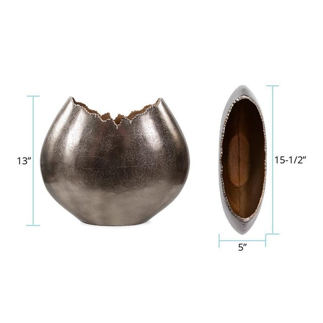 Baniff Jagged Edged Disc Vase- Large For Sale - Image 10 of 10