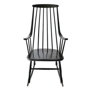 Vintage Scandinavian Rocking Chair by Lena Larsson for Nesto, 1960 For Sale