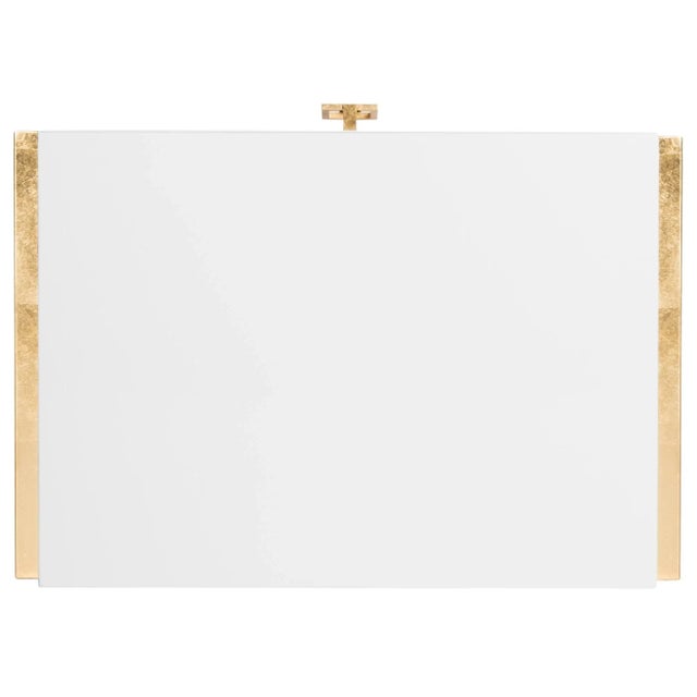 Martin Lacquer Side Table in White Lacquer For Sale - Image 4 of 8