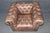 Brown Pair of English Custom Chesterfield Brown Distressed Leather Tufted Club Chairs For Sale - Image 8 of 10