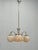 Elegant Art Deco chandelier manufactured in Czechoslovakia during the 1940s. The design combines a polished chrome-plated...