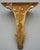 Metal 1970s Pair of Decorative Crafts Pair of Italian Gold Wall Sconce Shelves For Sale - Image 7 of 8