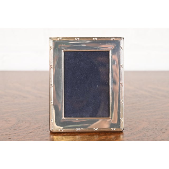 Art Deco Tiffany & Co. Style Art Deco Sterling Silver Picture Frame For Sale - Image 3 of 10