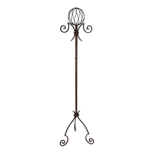 Brutalist Style Wrought Iron Coat Tree