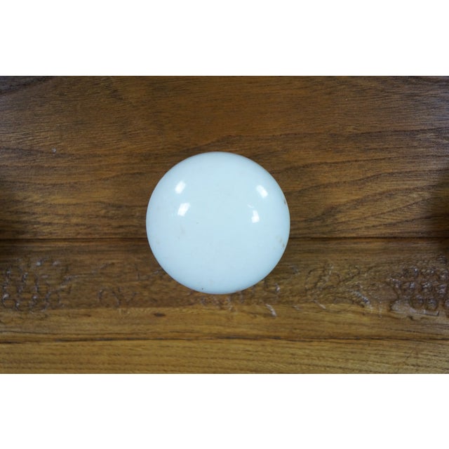 Antique Oak Coat Rack Shelf Salvaged Door Knob Hooks Grapevine Architectural 30" For Sale - Image 14 of 18