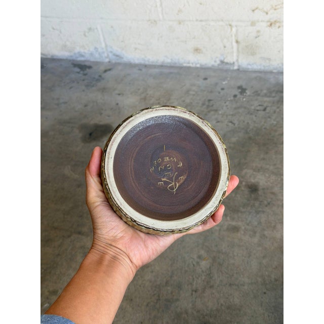 Vintage Mid-Century Modern Gefle Sweden Ceramic Small Plate 1960s For Sale In Los Angeles - Image 6 of 10