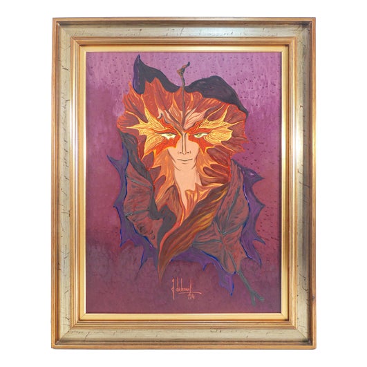 Guido De Bonis, Autumn Restlessness, 1974, Oil on Canvas, Framed For Sale