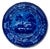 Stunning & Rare Antique Original Set of 9 Dark Flow Blue English Staffordshire 10 Inch Dinner Plates Circa 1830s For Sale - Image 16 of 17