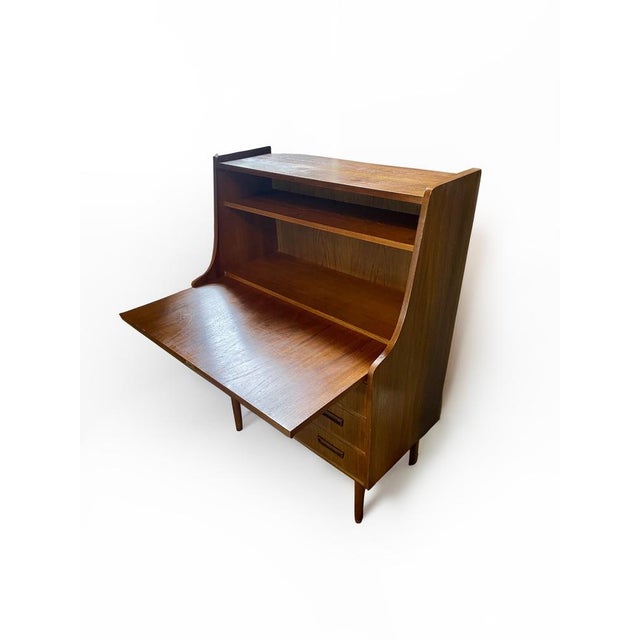 Mid-Century Modern Teak Writing Desk by Gunnar Nielsen Tibergaard, 1960s For Sale - Image 4 of 10