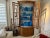 Vintage Pine Cabinet With Chicken Wire Display Hutch For Sale - Image 4 of 7