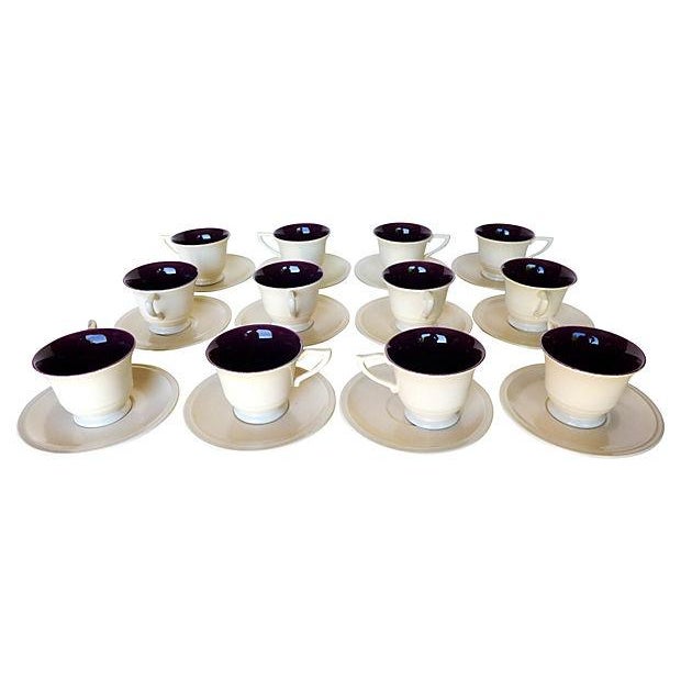 Mid-Century Franciscan "Montecito" Teacups - Service for 12 For Sale