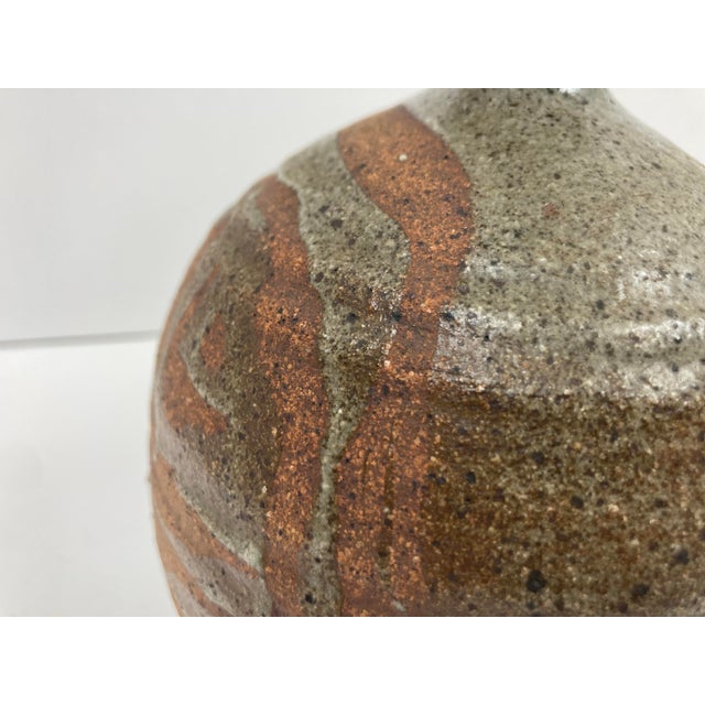 1980s Studio Pottery Vase in Asian Style For Sale In New York - Image 6 of 6