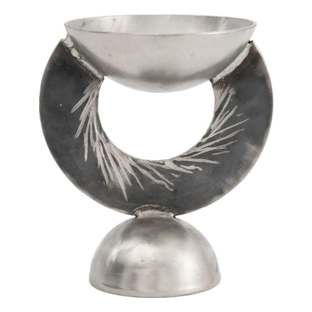 Ann Sperry Welded Steel Sculptural Tazza For Sale