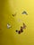 Chinoiserie Vibrant Yellow Butterfly Mural | 2-Panel Hand-Painted Chinoiserie Wallpaper For Sale - Image 3 of 5