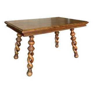 Antique c.1800's Louis XIII Side or Cocktail Table, by Merklen Bros. For Sale