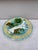 French Majolica asparagus and artichoke plate Salins, circa 1890.