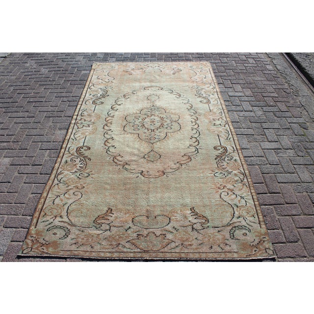 Shabby Chic Area Rug - 64"x111.5" For Sale - Image 10 of 10