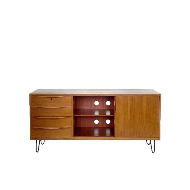 Mid-Century Modern Vintage Sideboard by Franz Ehrlich for Veb Deutsche Werkstätten Hellerau, 1956 For Sale - Image 3 of 9