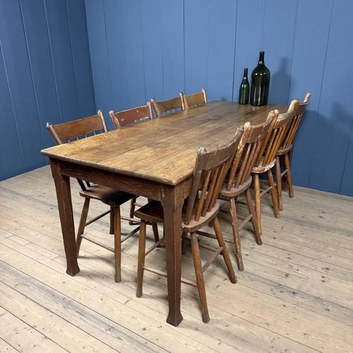 German Oak Café Table For Sale - Image 15 of 18