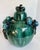Chinese Large Chinese Green & Teal Glazed Lidded Ginger Jar With Sculptural Fruit Motif For Sale - Image 3 of 12