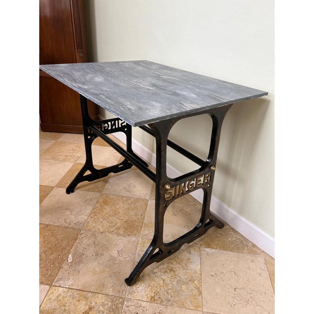 Antique Victorian Cast Iron Sewing Stand For Sale - Image 6 of 7