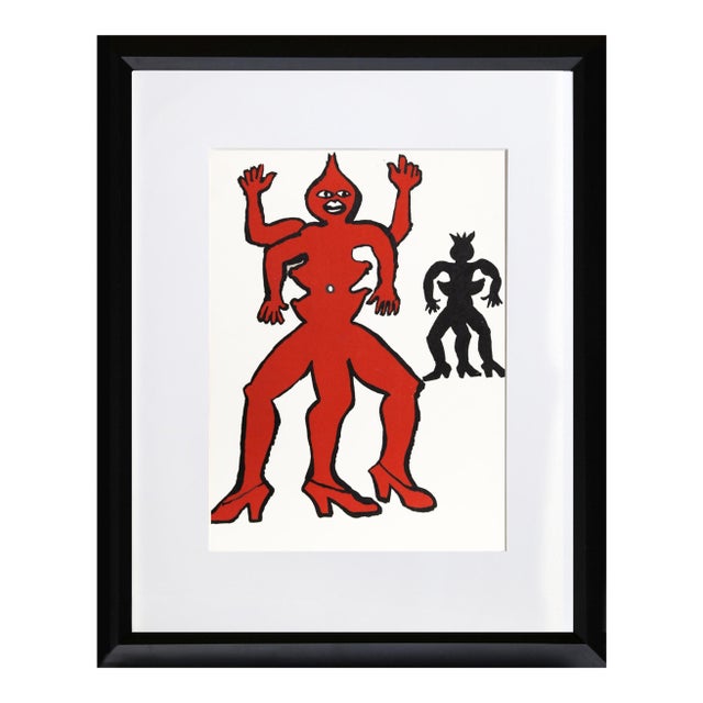 Alexander Calder - Two Acrobats From Derriere Le Miroir Lithograph For Sale