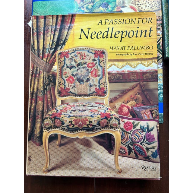 6 assorted needlepoint books