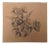 Kathleen Ney Floral I on Kraft Paper Drawing For Sale