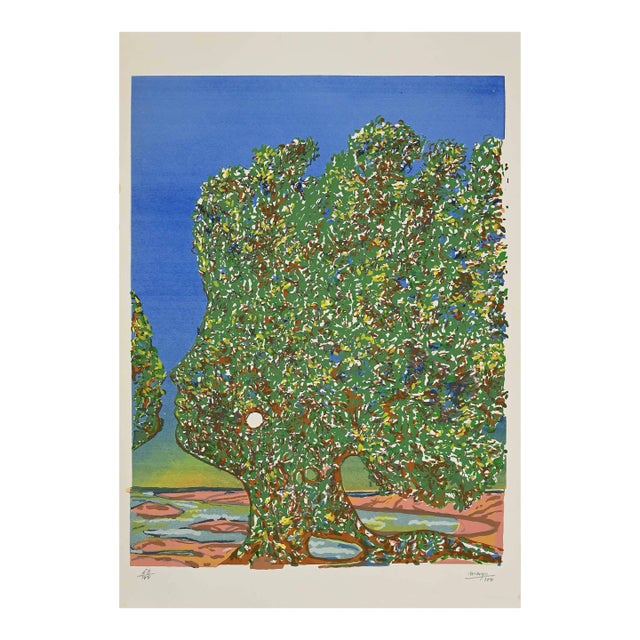 Mayo (Antoine Malliarakis), L'arbre De L'amour (The Tree of Love), Lithograph, 1980 For Sale