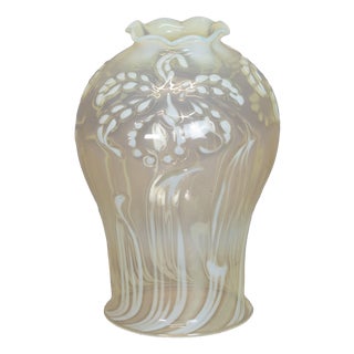Vaseline Glass Shade, 1880 For Sale
