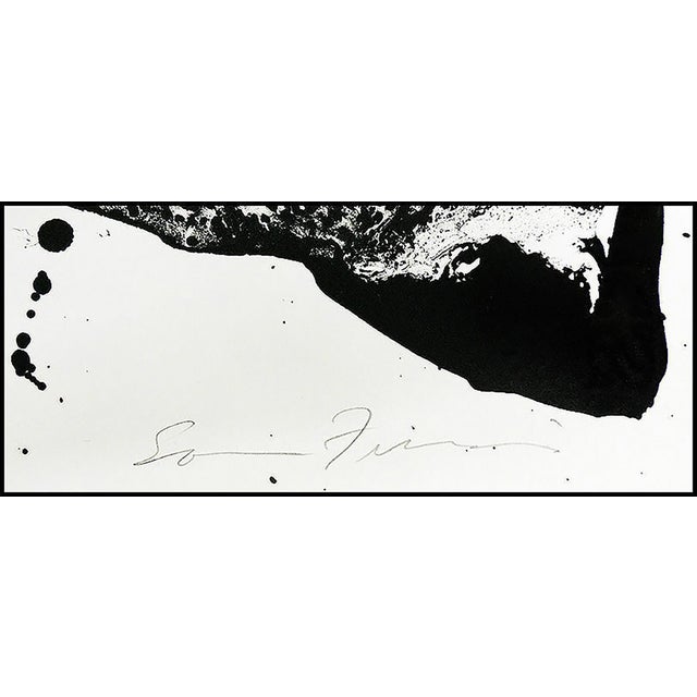 Abstract Late 20th Century Third Stone (Sf. 98; l.86) Abstract Black Lithograph Sam Francis For Sale - Image 3 of 5
