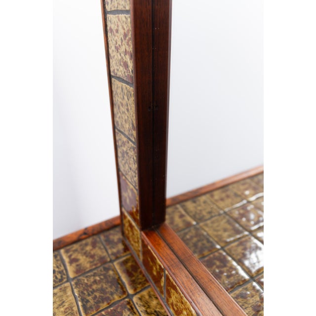 Wood Vintage Danish Rosewood Hallway Mirror and Dresser Set, 1950s, Set of 2 For Sale - Image 7 of 18