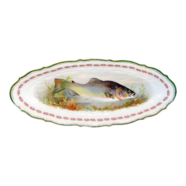 Late 19th Century Carl Tielsch Fish Platter For Sale