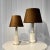 Vintage Danish Heiberg Table Lamps in Porcelain and Brass, 1930s, Set of 2 For Sale - Image 12 of 12