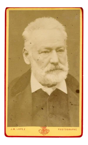 Unknown, Portrait of Victor Hugo, B/W Postcard, 1870s