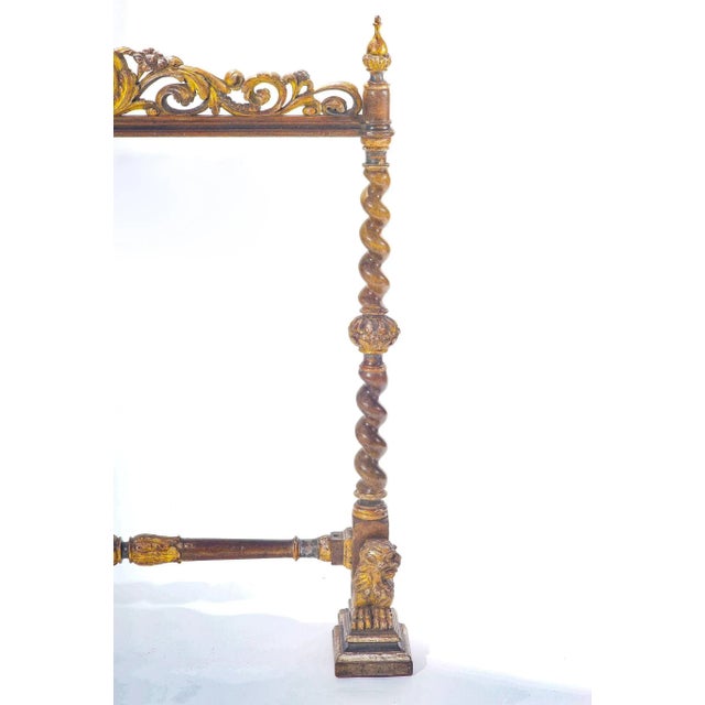 Italian 19th C. Italian Polychromed Fireplace Surround For Sale - Image 3 of 6