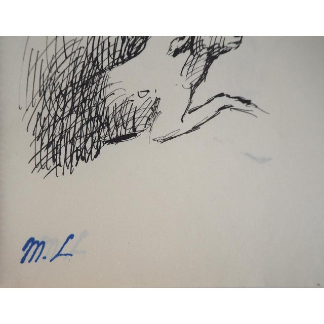 Marie Laurencin, Lamb, Original Ink Drawing For Sale - Image 3 of 6