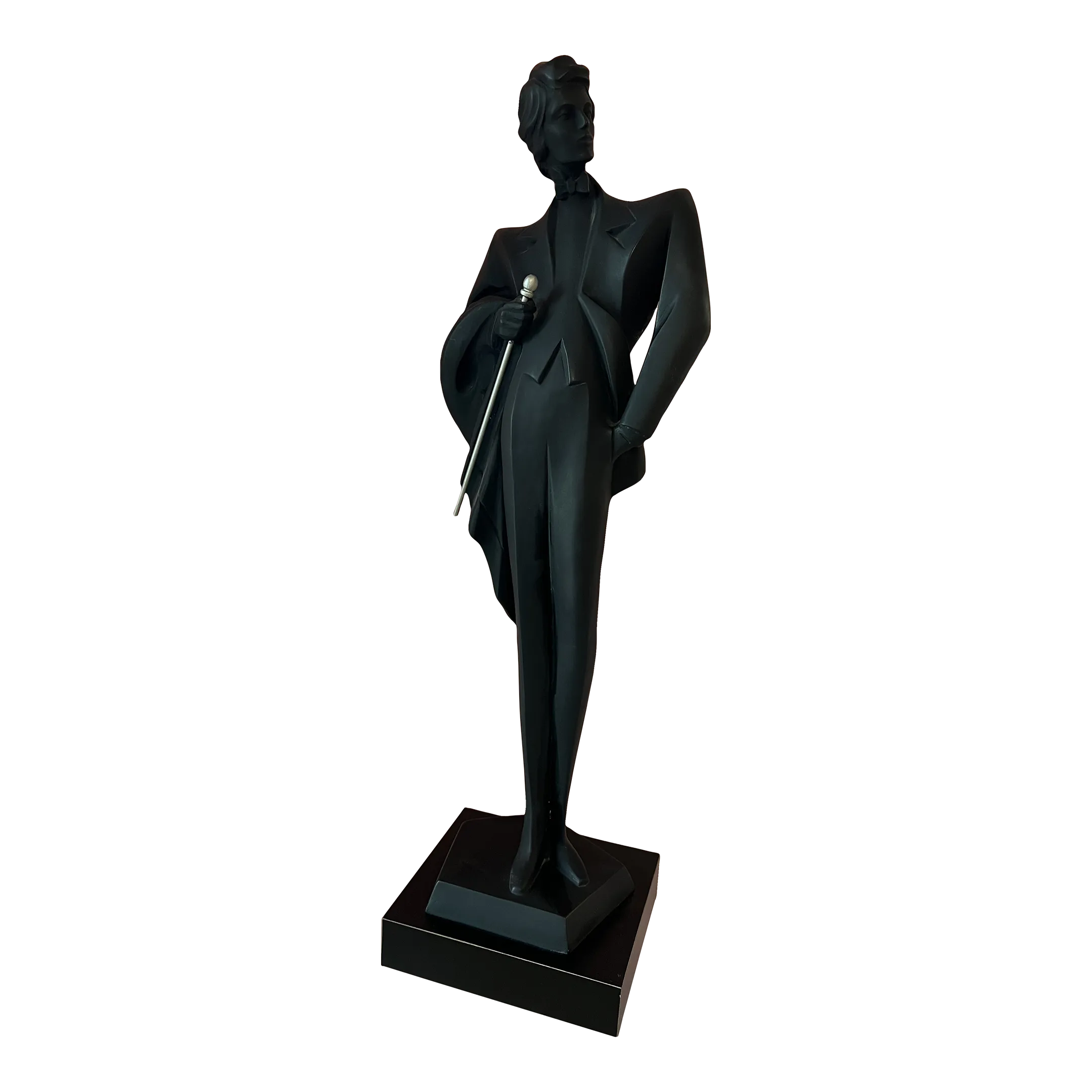 Austin Production社製　1980s　ヴィンテージ　彫刻　オブジェ 1980s Art Deco Man Sculpture by Austin Productions | Chairish