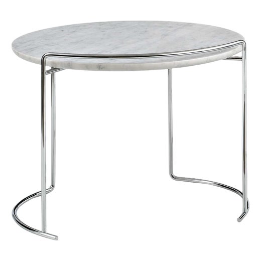Djuna Low Table by Kazuhide Takahama in Chrome and Marble For Sale