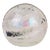 Handmade Vintage Mid 20th Century Clear Bubbly Glass Paperweight With Iridescent Colors, Signed by Aallir Kary For Sale