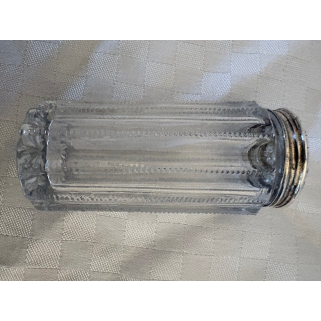 Late 19th Century Late 19th Century Sterling Silver Topped Powder Jar For Sale - Image 5 of 11