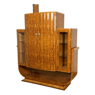 Art Deco Cocktail Cabinet by Harry & Lou Epstein For Sale
